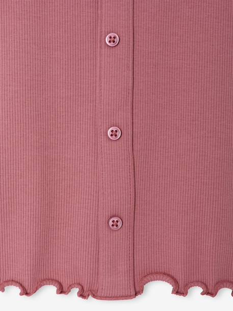 T-shirt manches longues fille écru+mauve+taupe 6 - vertbaudet enfant 