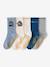 Lot de 5 chaussettes garçon bleu grisé 1 - vertbaudet enfant 