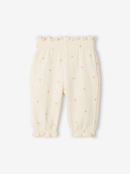 Pantalon naissance bébé coton vanille 2 - vertbaudet enfant 