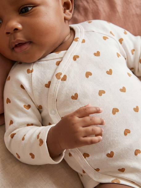 Lot de 5 bodies naissance fille manches longues écru 15 - vertbaudet enfant 