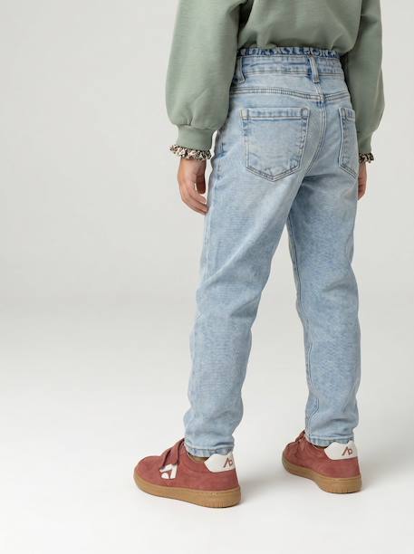 Jean slim fille morpho médium bleu clair+bleu moyen 6 - vertbaudet enfant 