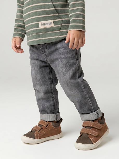 Jean denim bébé denim brut+denim gris 11 - vertbaudet enfant 