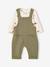 Ensemble salopette et body naissance kaki 1 - vertbaudet enfant 