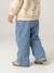 Jean large bébé avec ceinture à nouer denim brut+stone 14 - vertbaudet enfant 