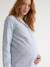Chemise de nuit grossesse allaitement bleu ciel 7 - vertbaudet enfant 