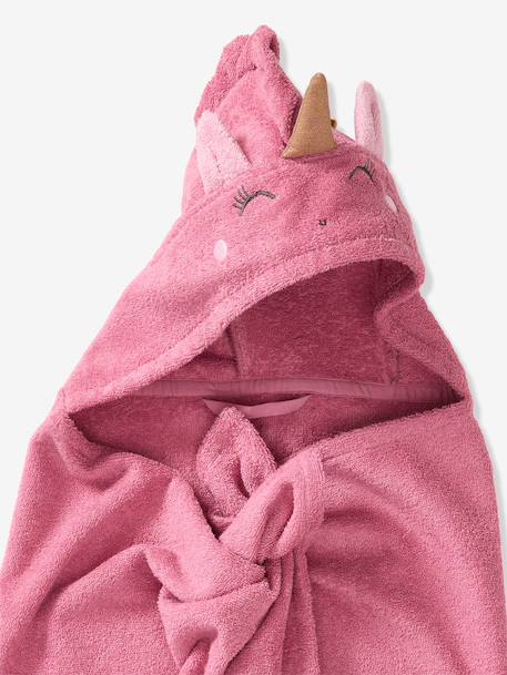 Serviette à capuche licorne framboise 4 - vertbaudet enfant 