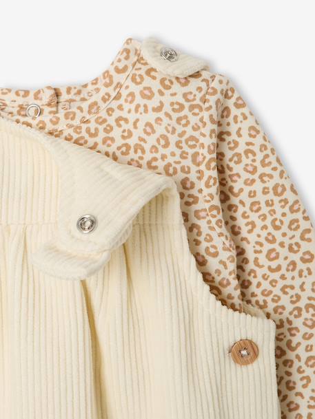 Ensemble salopette et body bébé fille vanille 8 - vertbaudet enfant 