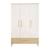 Ensemble Chambre Bébé 'Theo' Trio - Lit 70x140 + Commode à Langer + Armoire Blanc / chêne 5 - vertbaudet enfant 