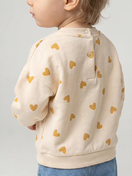 Sweat-shirt imprimé motif léopard taupe+vanille 15 - vertbaudet enfant 
