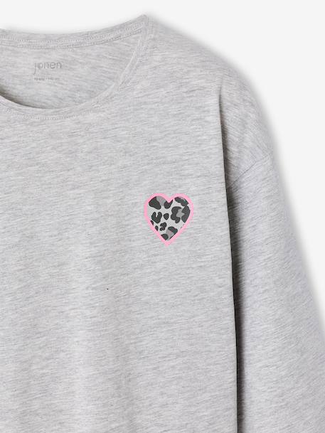 Lot de 2 pyjamas fille gris chiné 12 - vertbaudet enfant 