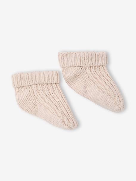 Ensemble 4 pièces bébé mixte beige chiné 5 - vertbaudet enfant 