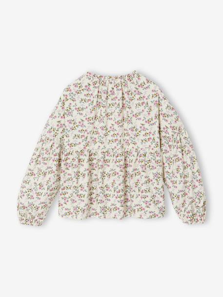 Blouse fille anthracite+vanille 5 - vertbaudet enfant 