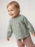 T-shirt manches longues bébé fille vanille+vert sauge 5 - vertbaudet enfant 