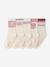 Lot de 5 chaussettes fille écru 1 - vertbaudet enfant 