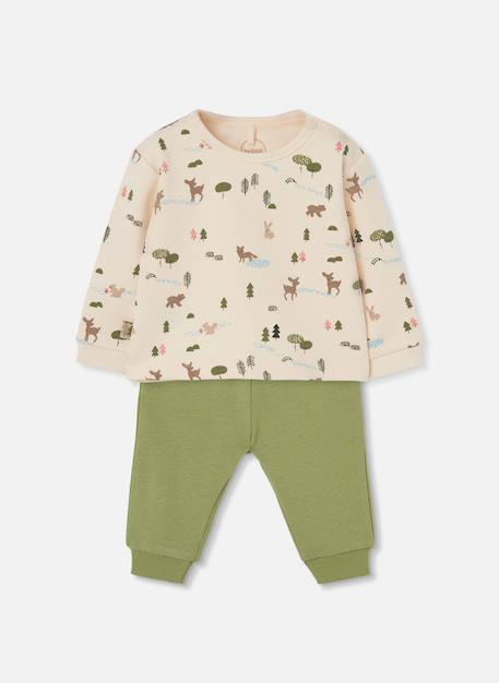 Bébé-Ensemble maille bébé garçon imprimé forêt