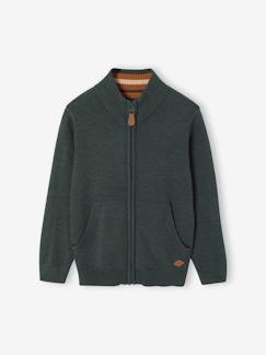 Gilet zippé col montant personnalisable garçon  - vertbaudet enfant