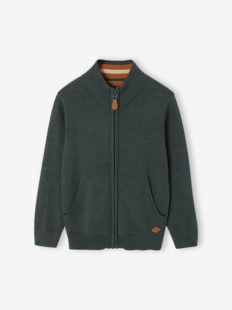 Garçon-Gilet zippé col montant personnalisable garçon