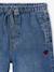 Pantalon large fille bleu moyen+denim bleached 2 - vertbaudet enfant 