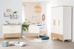 Chambre et rangement-Chambre-Chambre bébé complète-Ensemble Chambre Bébé 'Theo' Trio - Lit 70x140 + Commode à Langer + Armoire