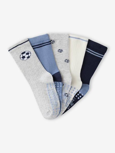 Lot de 5 chaussettes garçon gris chiné 2 - vertbaudet enfant 