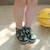 Chaussons bébé cuir souple jimmy à paris Vert 3 - vertbaudet enfant 