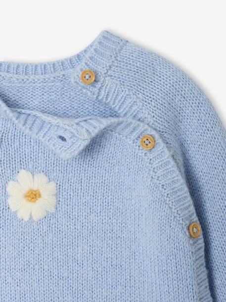 Pull naissance ouverture côté bleu ciel 4 - vertbaudet enfant 