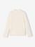 Sous-pull fille col cheminée écru+vieux rose 1 - vertbaudet enfant 
