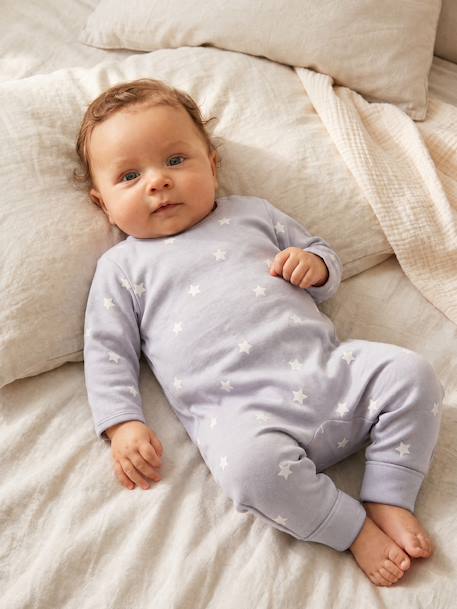Lot de 2 dors-bien bébé ouverture dos bleu ciel 3 - vertbaudet enfant 