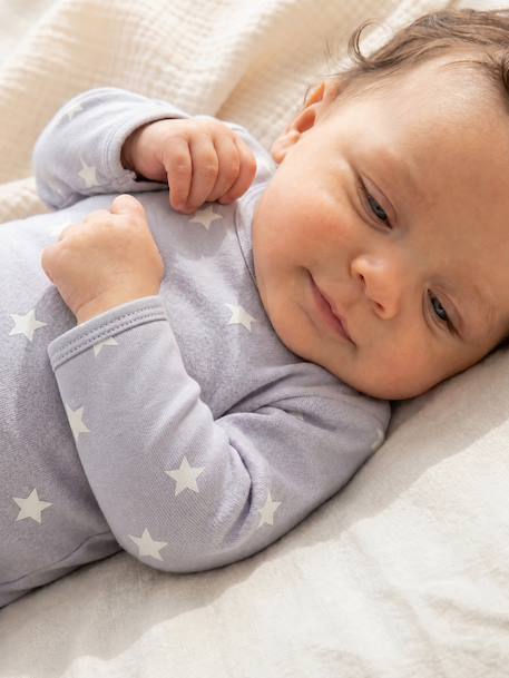 Lot de 2 dors-bien bébé ouverture dos bleu ciel 5 - vertbaudet enfant 