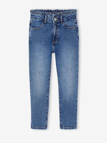 Jean slim fille morphologie large bleu moyen 1 - vertbaudet enfant 