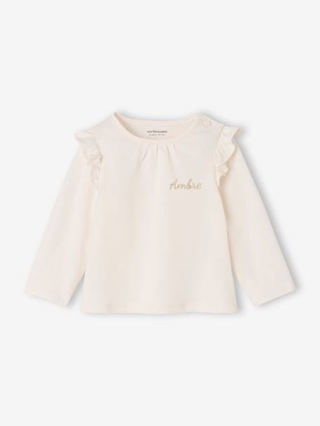 Lot de 2 T-shirts bébé Basics manches longues noisette+vert sauge 13 - vertbaudet enfant 