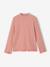 Sous-pull fille col cheminée écru+vieux rose 8 - vertbaudet enfant 