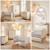 Ensemble Chambre Bébé 'Theo' Trio - Lit 70x140 + Commode à Langer + Armoire Blanc / chêne 3 - vertbaudet enfant 
