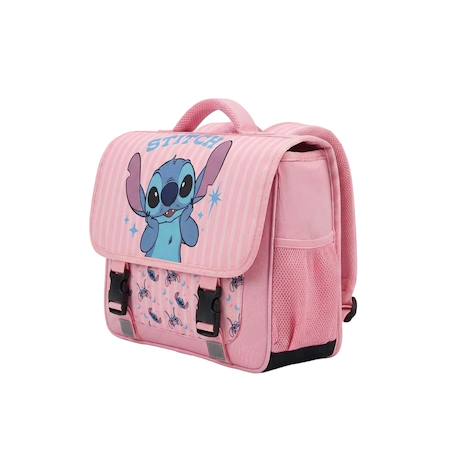 Cartable scolaire 2 compartiments Disney Stitch - 38 cm Rose 2 - vertbaudet enfant 