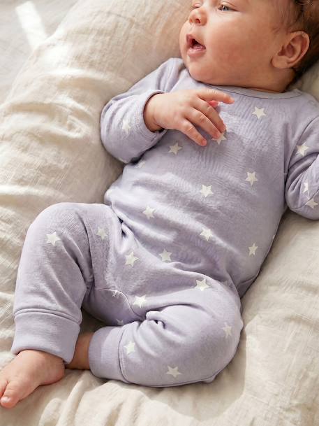 Lot de 2 dors-bien bébé ouverture dos bleu ciel 2 - vertbaudet enfant 