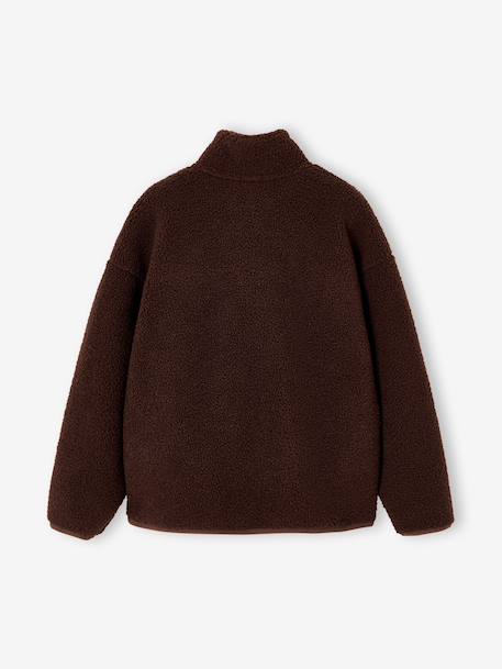 Sweat zippé garçon noisette 2 - vertbaudet enfant 