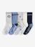 Lot de 5 chaussettes garçon gris chiné 1 - vertbaudet enfant 