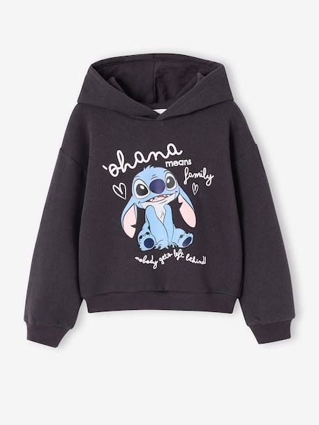 Sweat à capuche Lilo et Stitch fille anthracite 1 - vertbaudet enfant 