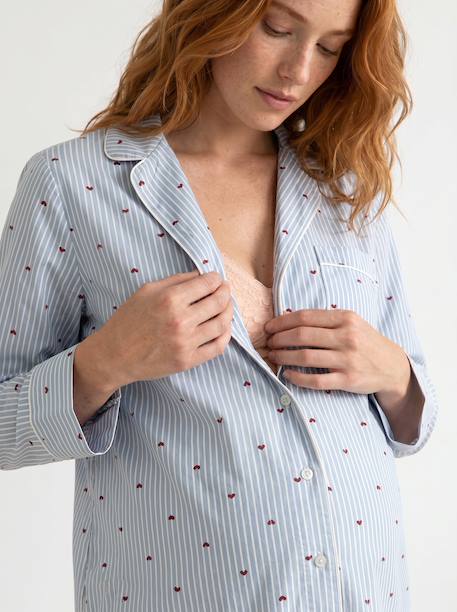 Chemise de nuit grossesse allaitement bleu ciel 4 - vertbaudet enfant 