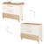 Set de Meubles 'Theo' Duo - Lit Bébé Évolutif 70x140 + Commode à Langer Blanc / chêne 6 - vertbaudet enfant 