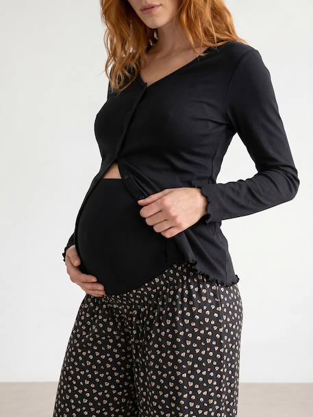 Pyjama 2 pièces allaitement anthracite+bleu nuit 4 - vertbaudet enfant 