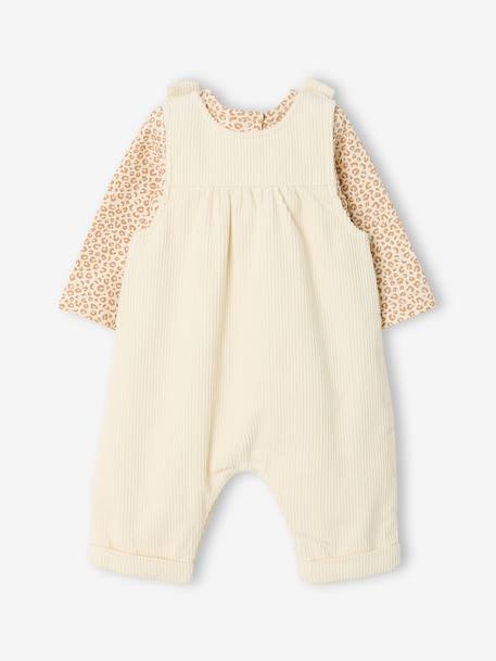 Ensemble salopette et body bébé fille vanille 4 - vertbaudet enfant 