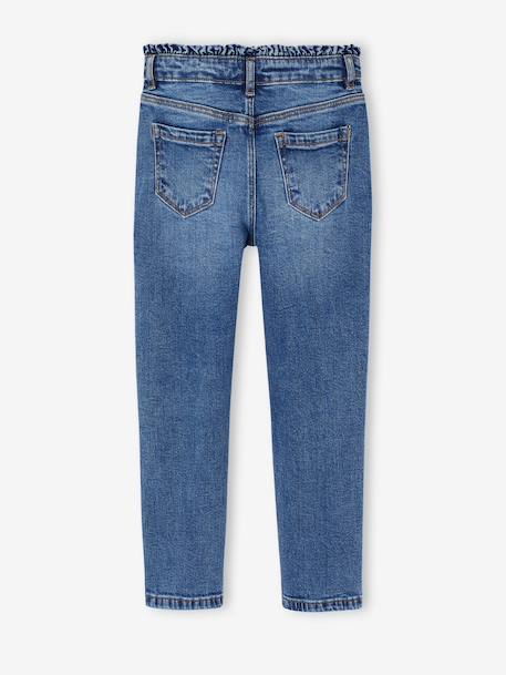 Jean slim fille morphologie large bleu moyen 2 - vertbaudet enfant 