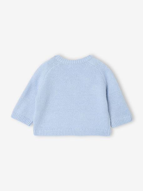 Pull naissance ouverture côté bleu ciel 2 - vertbaudet enfant 