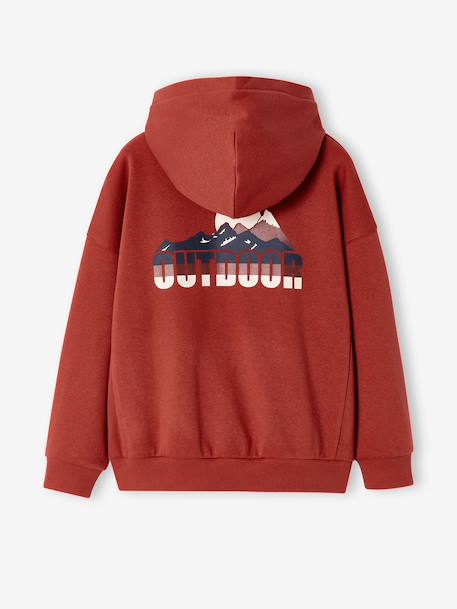 Sweat à capuche garçon tomette 2 - vertbaudet enfant 