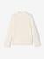 Sous-pull fille col cheminée écru+vieux rose 2 - vertbaudet enfant 
