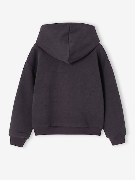 Sweat à capuche Lilo et Stitch fille anthracite 2 - vertbaudet enfant 