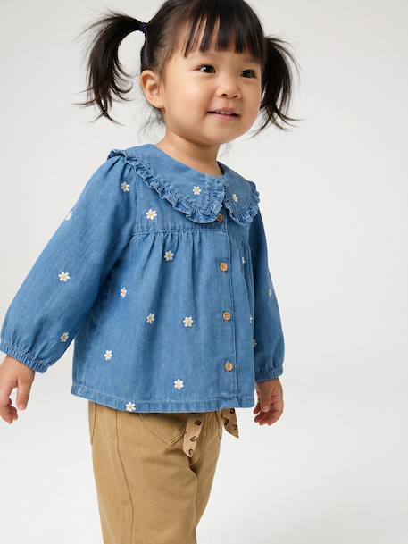 Blouse bébé fille manches longues stone 2 - vertbaudet enfant 