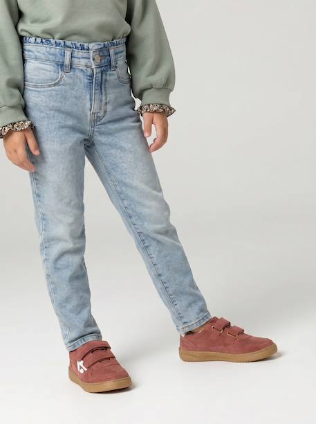 Jean slim fille morpho médium bleu clair+bleu moyen 1 - vertbaudet enfant 