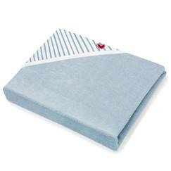 Serviette tablier de bain papillon marinière - vertbaudet enfant Linge de maison et décoration-Linge de bain enfant-Serviette-Serviette tablier de bain papillon marinière